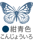 いろもよう：紺青色（こんじょういろ）