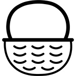 籐バスケット