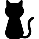 猫のシルエット
